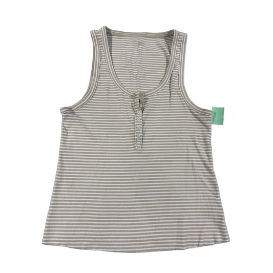 Tank Top By Aerie In Tan & White, Size: Xxl