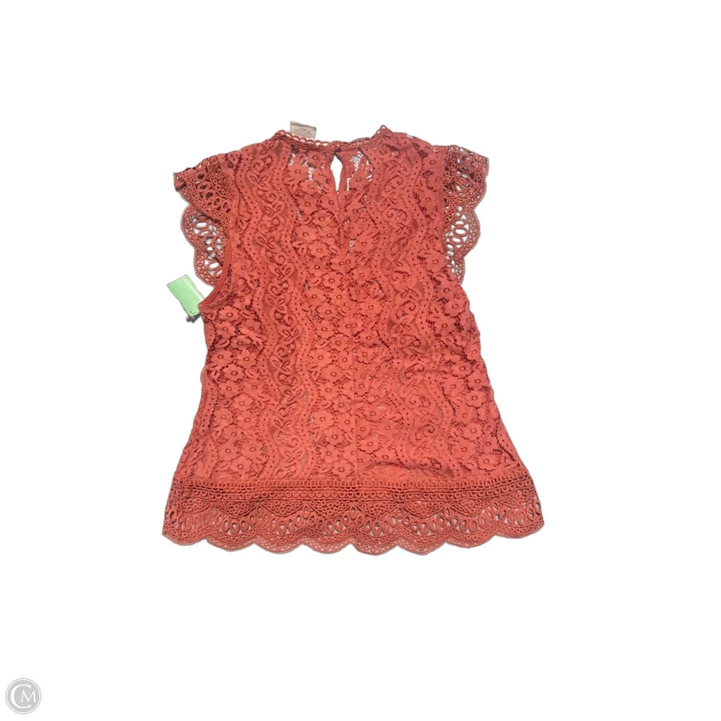 Top Sleeveless By Cmc In Orange, Size: L