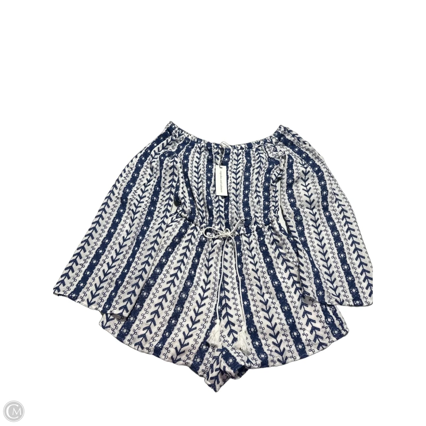 Romper By Cupcakes And Cashmere In Blue & White, Size: M