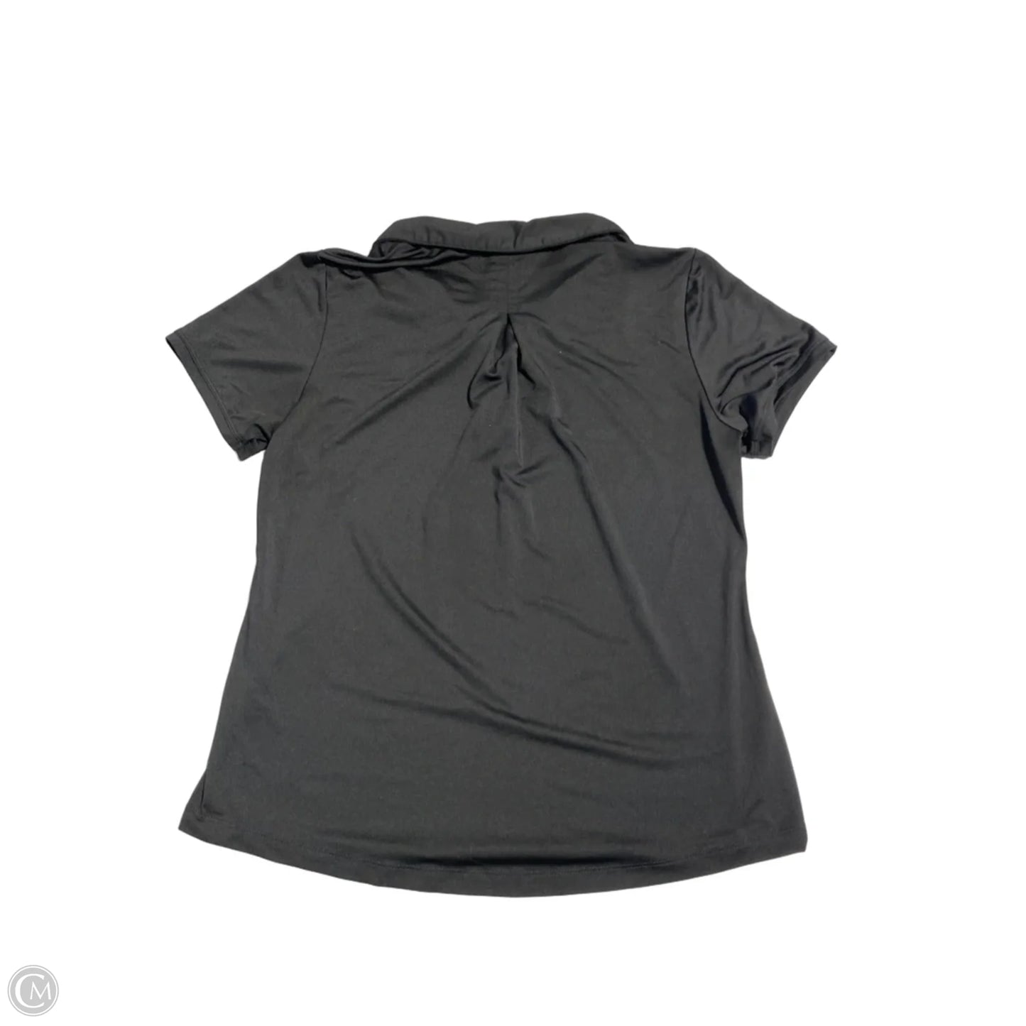 Athletic Top Short Sleeve By Adidas In Black, Size: M