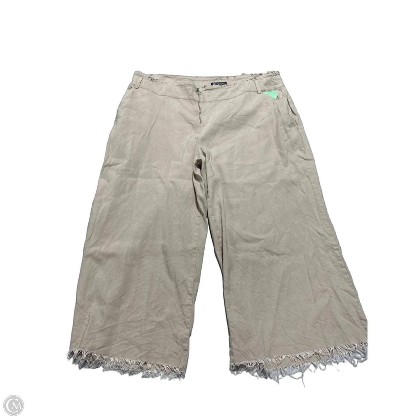 Pants Linen By Inc In Tan, Size: 20
