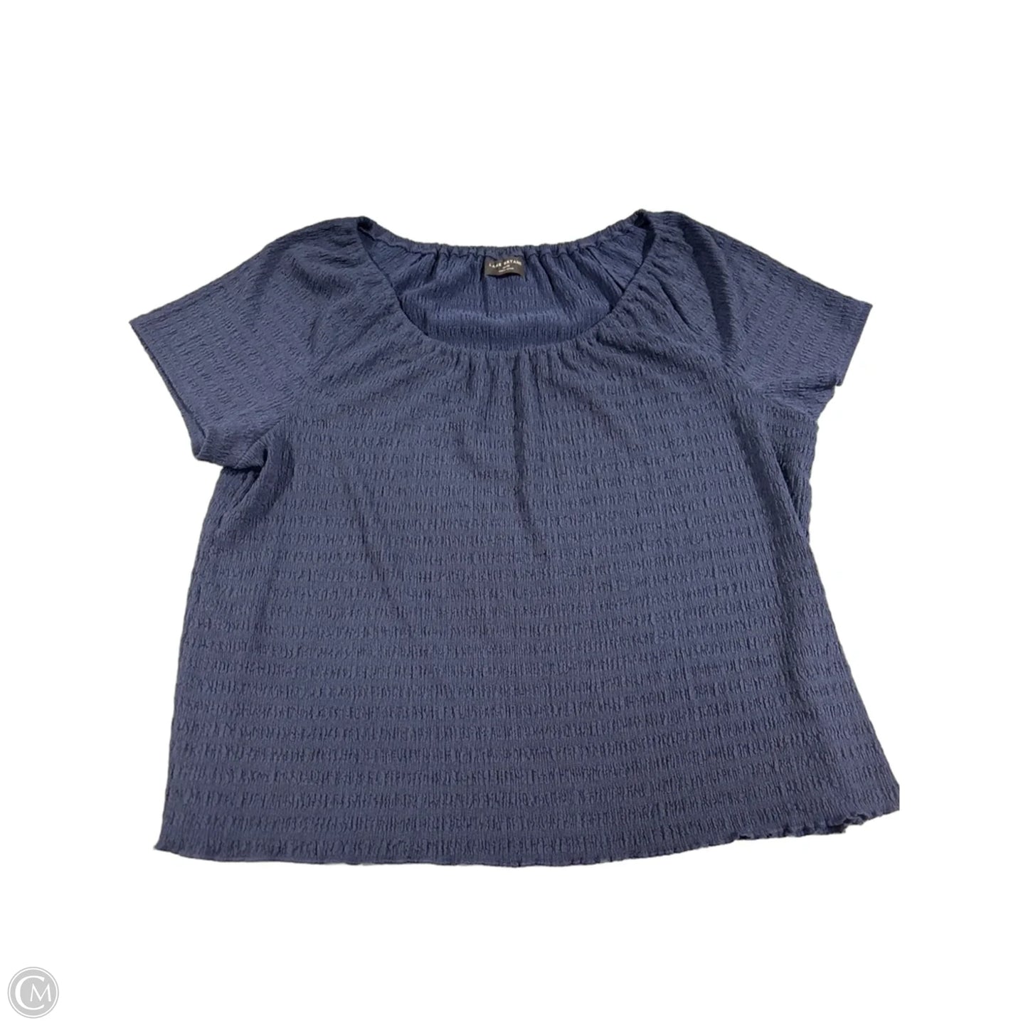 Top Short Sleeve By Lane Bryant In Navy, Size: 3x