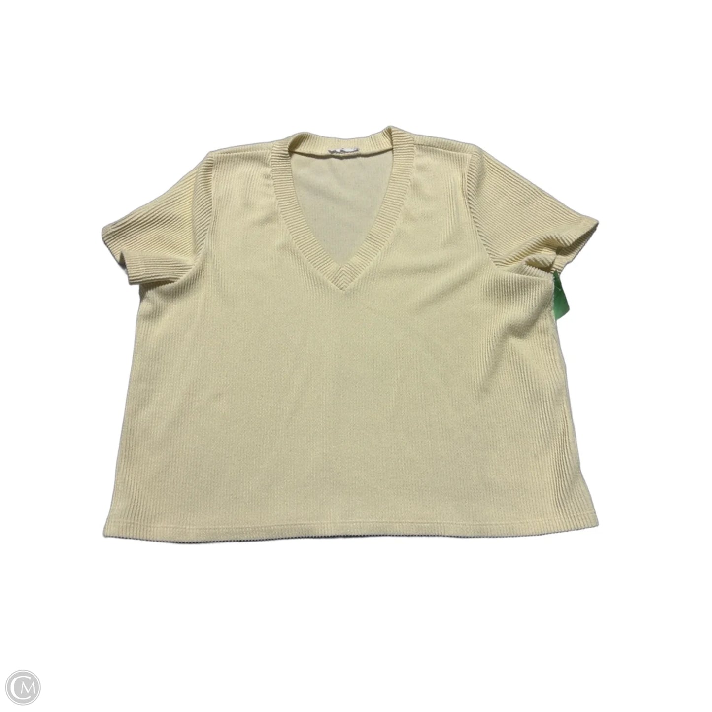 Top Short Sleeve By Mittoshop In Yellow, Size: M