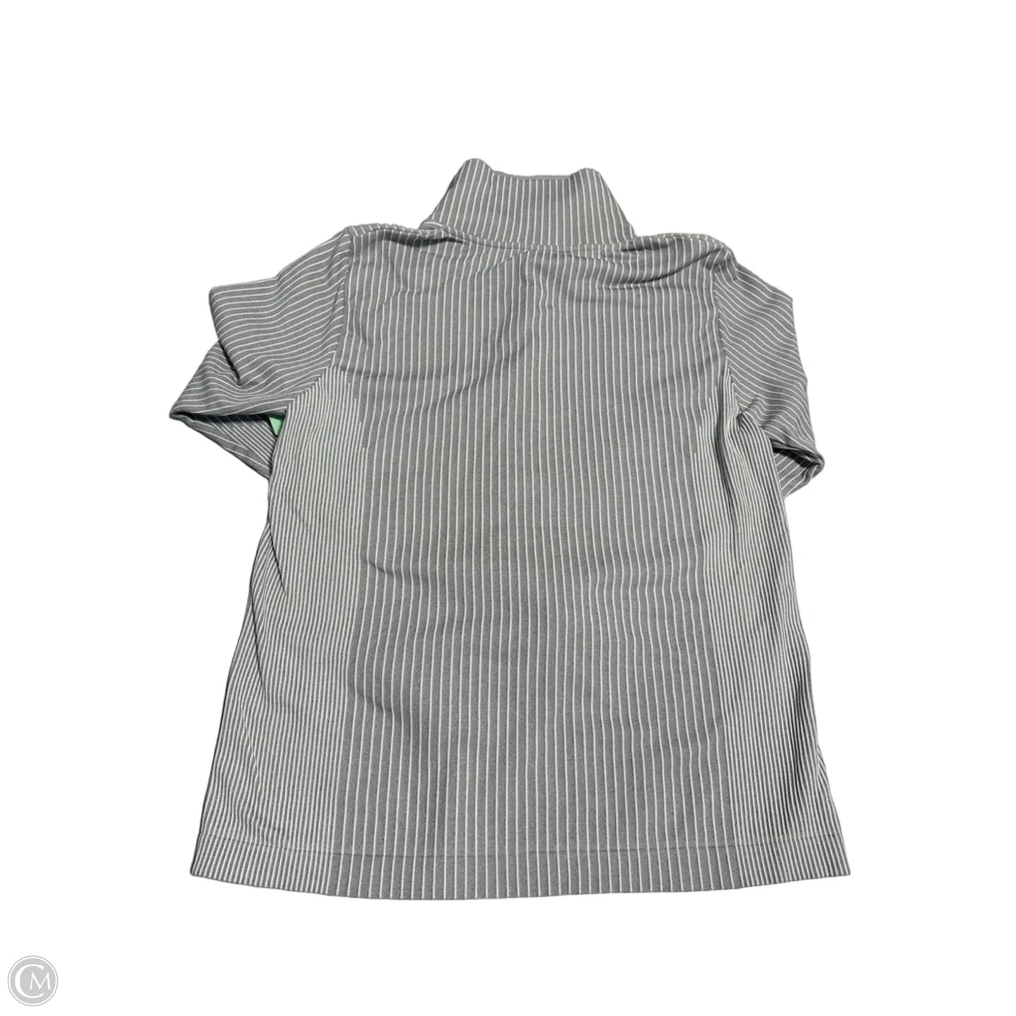 Athletic Top Long Sleeve Collar By Athleta In Grey, Size: L