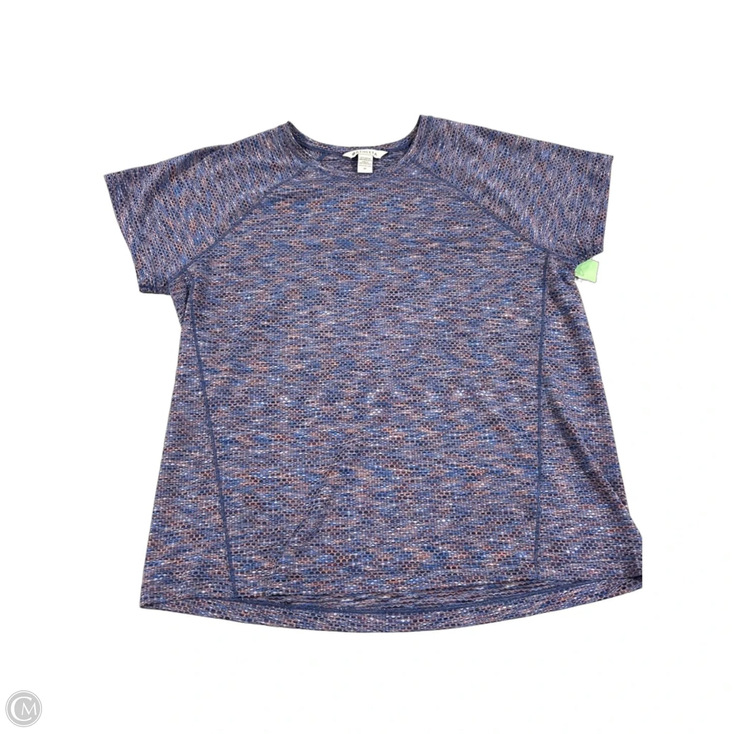 Athletic Top Short Sleeve By Athleta In Blue, Size: M