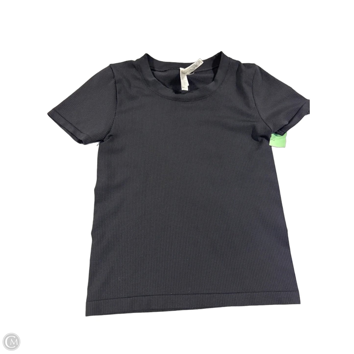 Athletic Top Short Sleeve By Athleta In Black, Size: M