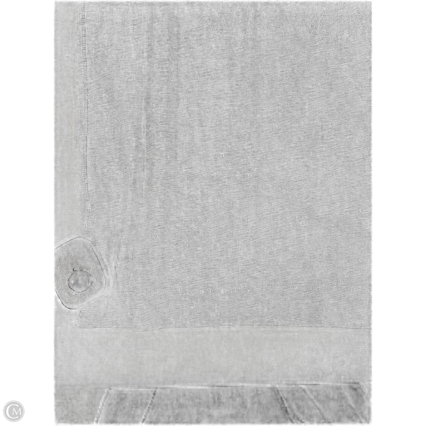 Athletic Top Short Sleeve By Lululemon In Grey, Size: M