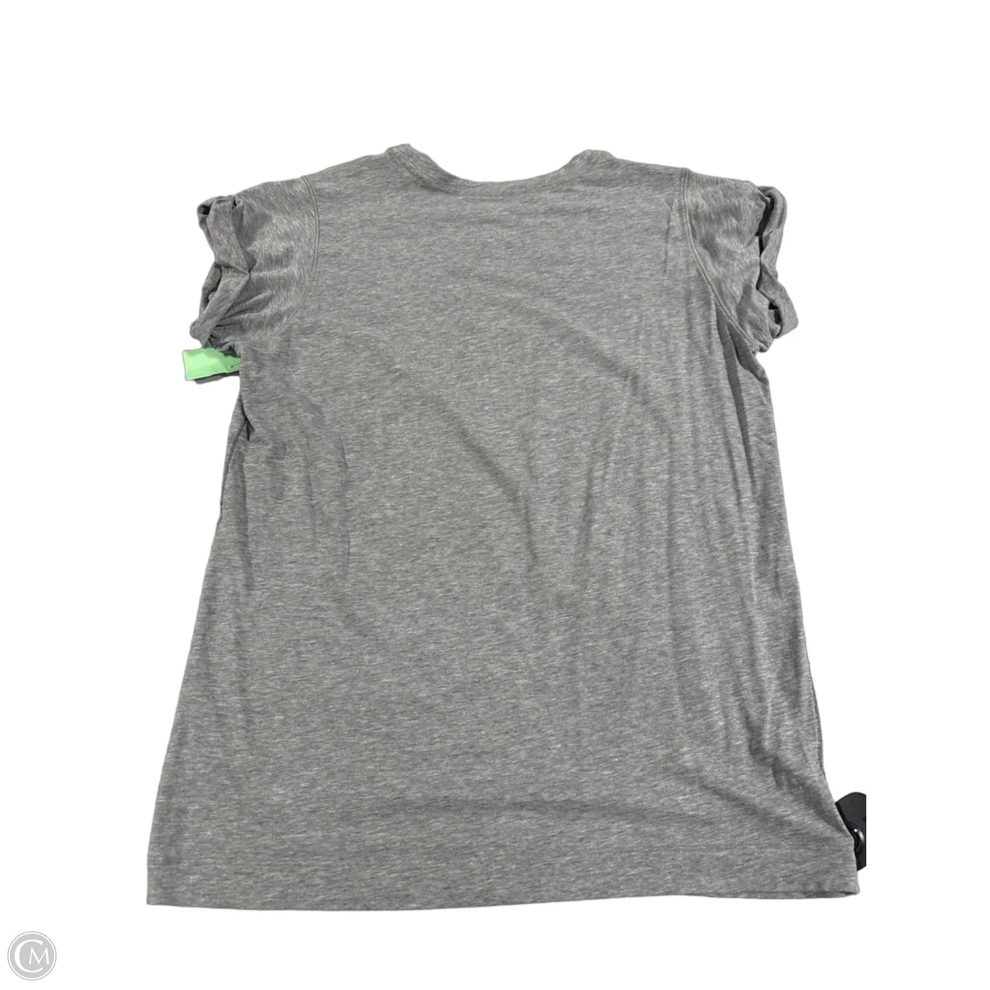 Athletic Top Short Sleeve By Lululemon In Grey, Size: M