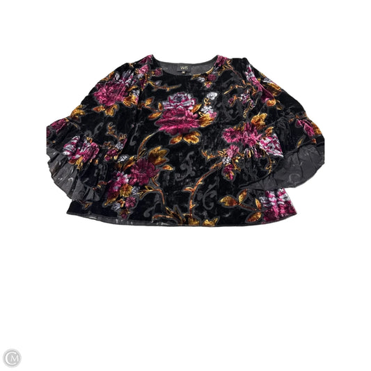 Top 3/4 Sleeve By W5 In Black, Size: S