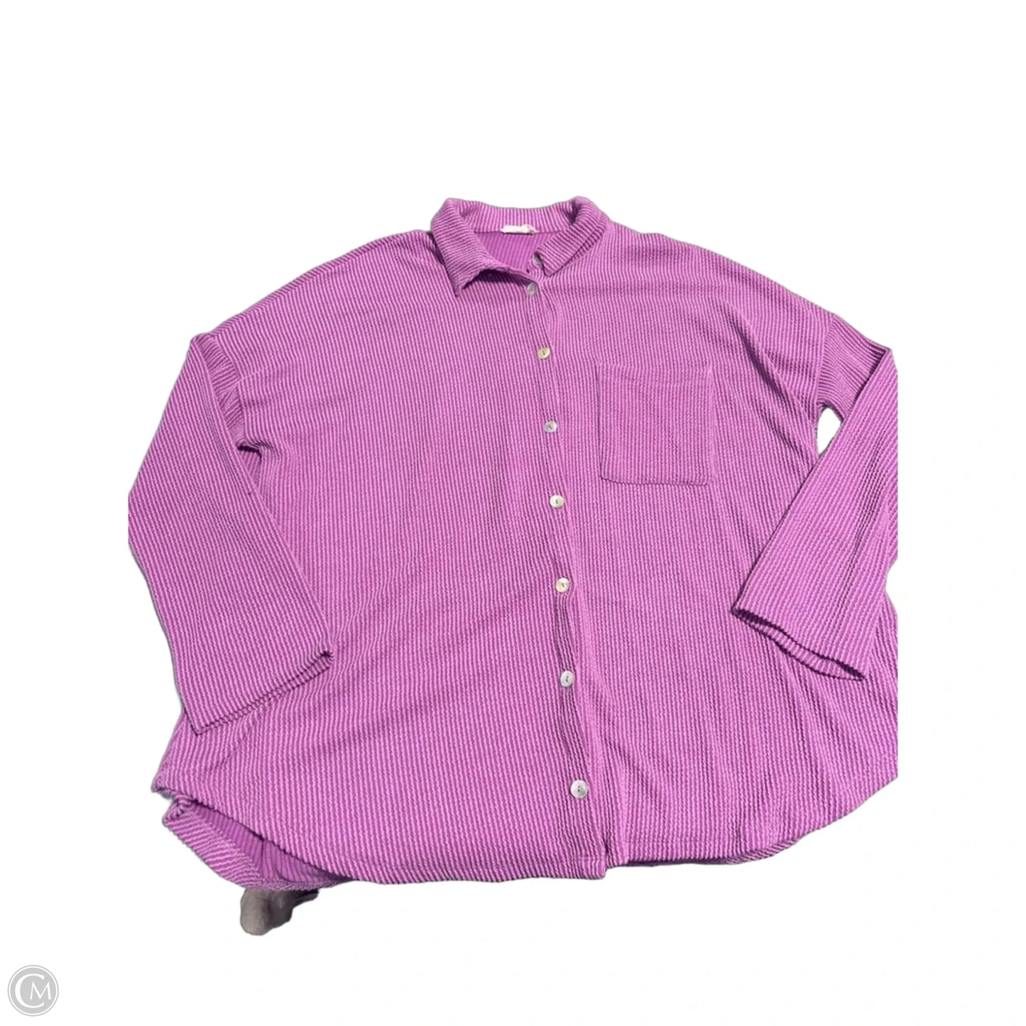 Top Long Sleeve By Blumin In Purple, Size: L