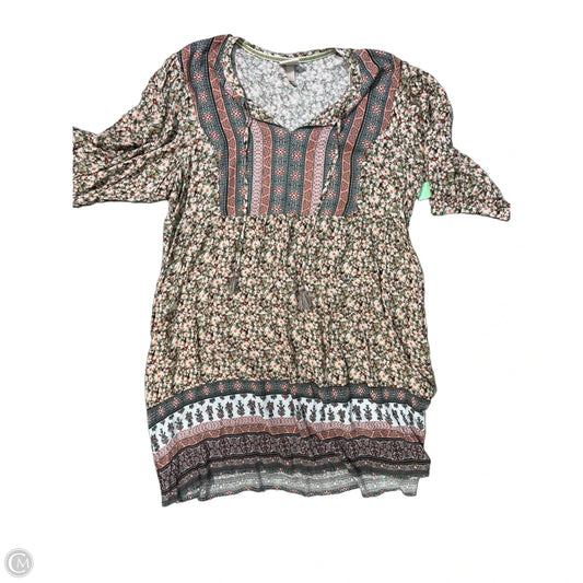 Top Short Sleeve By Liz Claiborne In Green, Size: 2x