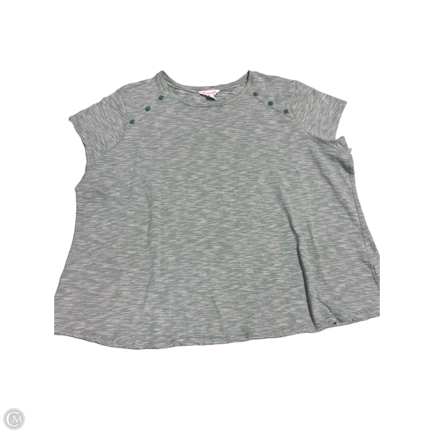 Dress Casual Short By Knox Rose In Green & Pink, Size: Xxl