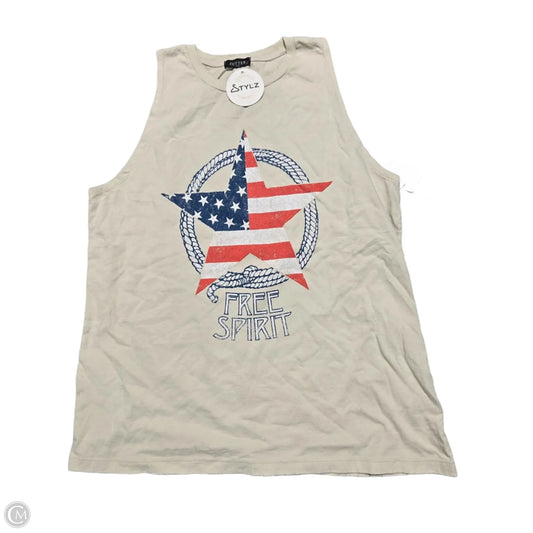 Tank Top By Zutter In Tan, Size: L