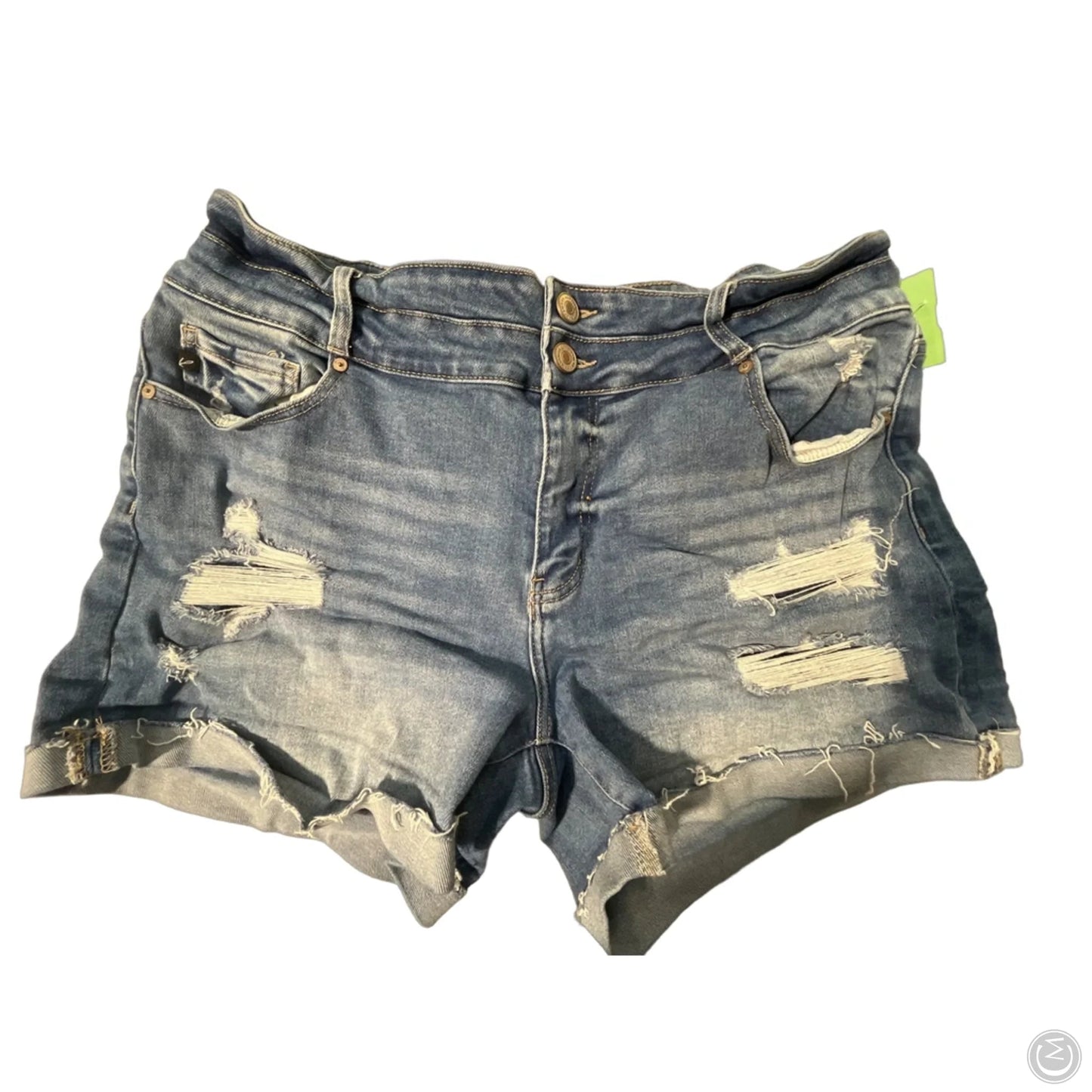 Shorts By Kancan In Blue Denim, Size: 18