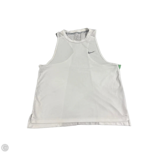 Athletic Tank Top By Nike In White, Size: L