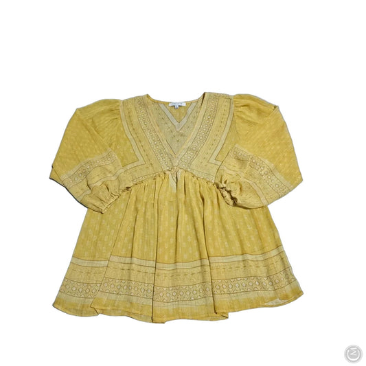 Top Long Sleeve By Rose And Olive In Yellow, Size: Xl