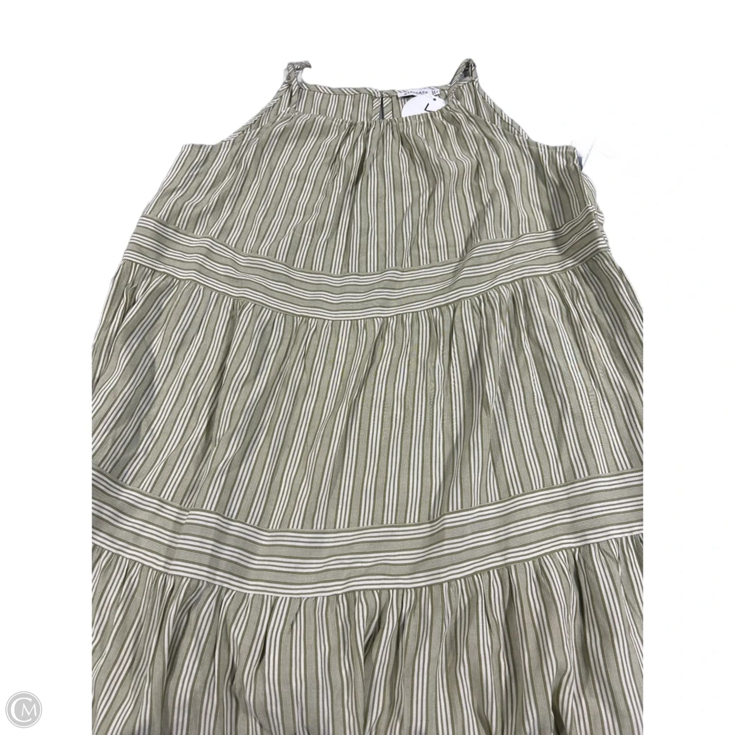 Dress Casual Short By Staccato In Green & White, Size: L