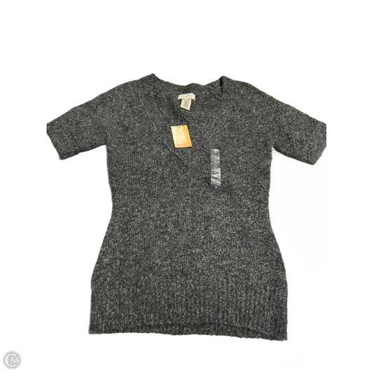 Sweater Short Sleeve By Arizona In Black & Green, Size: M