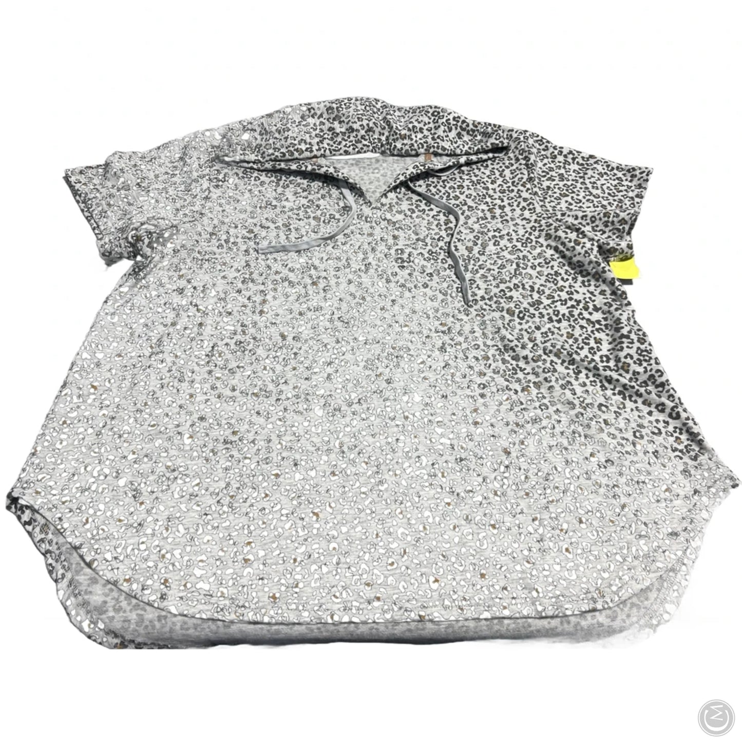 Top Short Sleeve By Jane And Delancey In Animal Print, Size: 1x