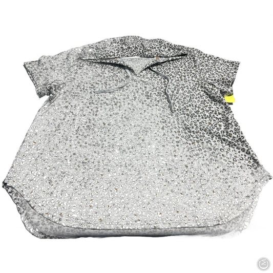 Top Short Sleeve By Jane And Delancey In Animal Print, Size: 1x