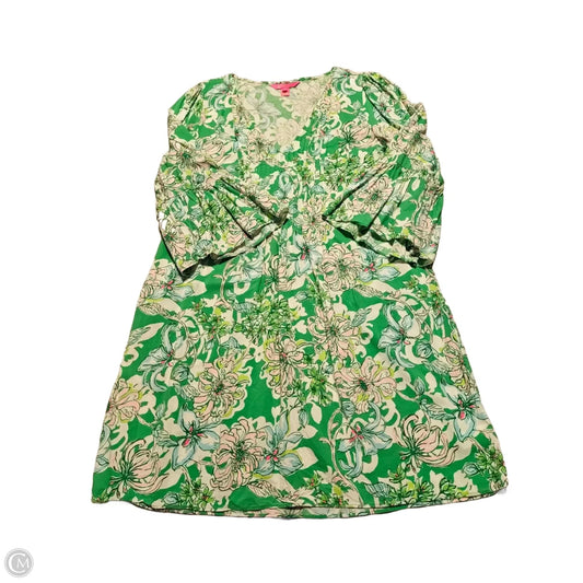 Dress Designer By Lilly Pulitzer In Floral Print, Size: L