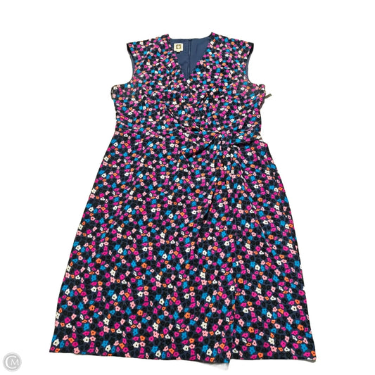 Dress Casual Midi By Anne Klein In Floral Print, Size: L