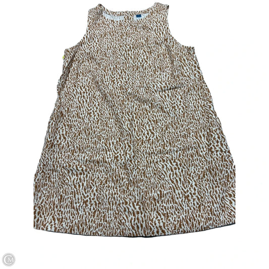 Dress Casual Short By Old Navy In Animal Print, Size: L