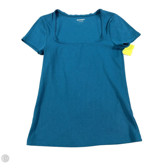 Top Short Sleeve By Old Navy In Aqua, Size: S
