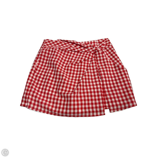 Skirt Mini & Short By Pink Lily In Red & White, Size: S