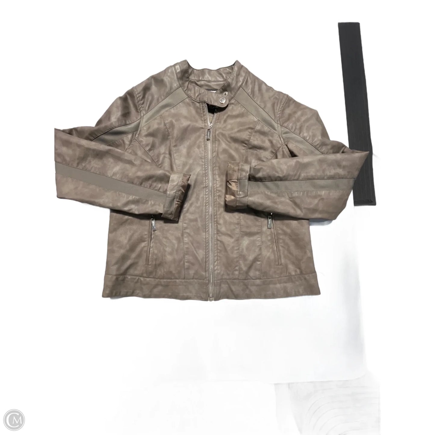 Coat Leather By Jou Jou In Brown, Size: L