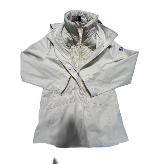 Coat Puffer & Quilted By Lands End In Tan, Size: M