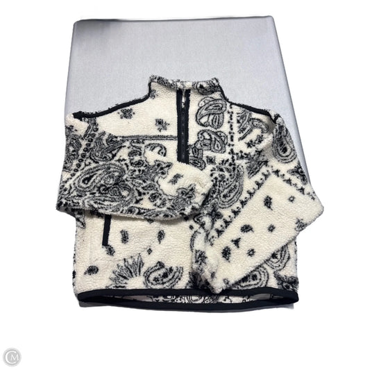 Jacket Faux Fur & Sherpa By Promesa In Black & White, Size: S