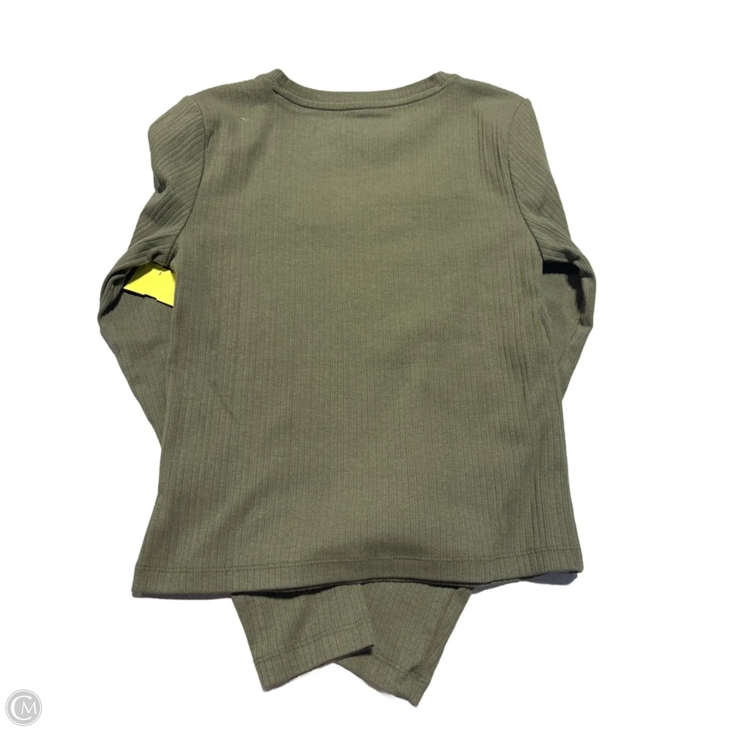 Top Long Sleeve Basic By Old Navy In Green, Size: M