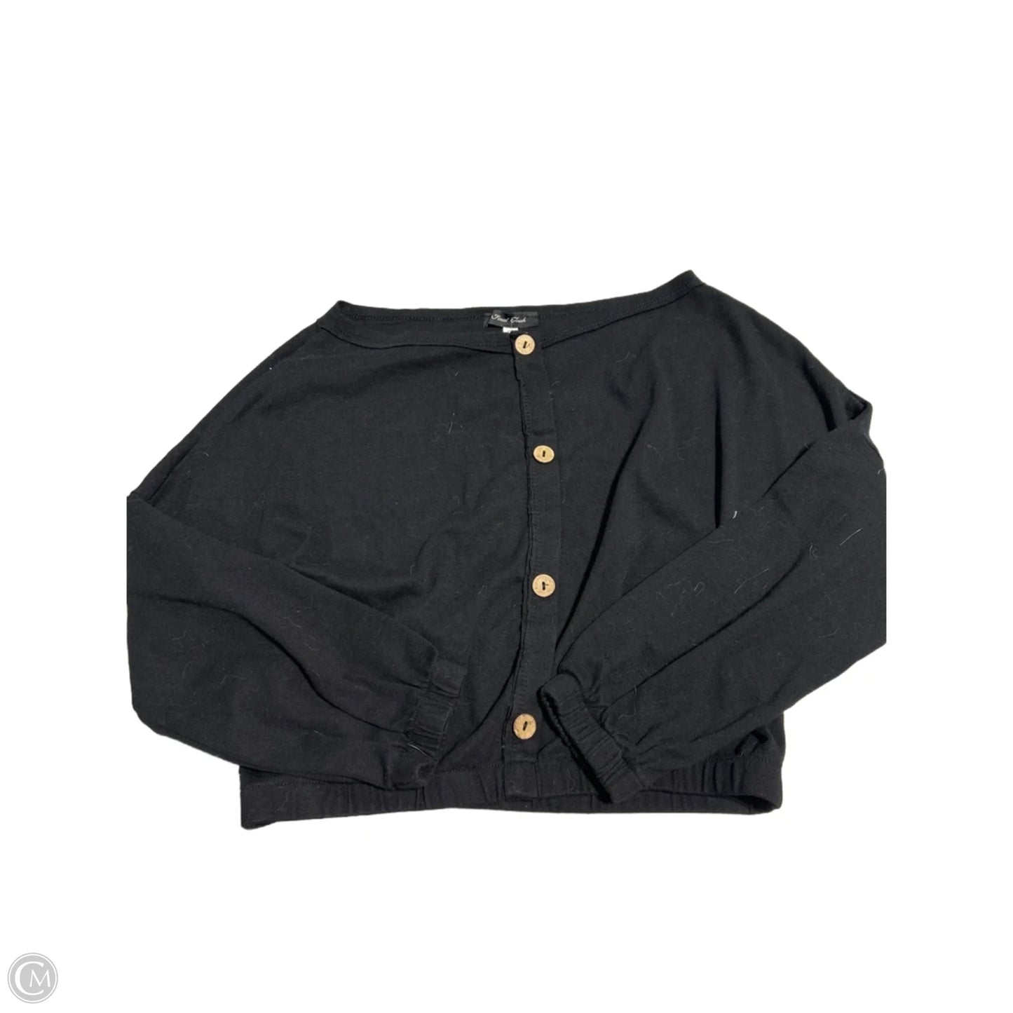 Top 3/4 Sleeve By Final Touch In Black, Size: S