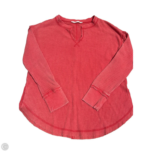 Top Long Sleeve By Altard State In Red, Size: M
