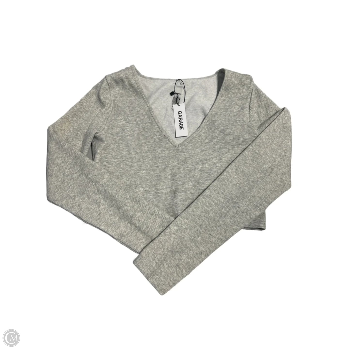 Top Long Sleeve By Garage In Grey, Size: L