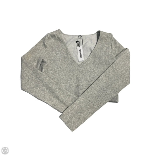 Top Long Sleeve By Garage In Grey, Size: L