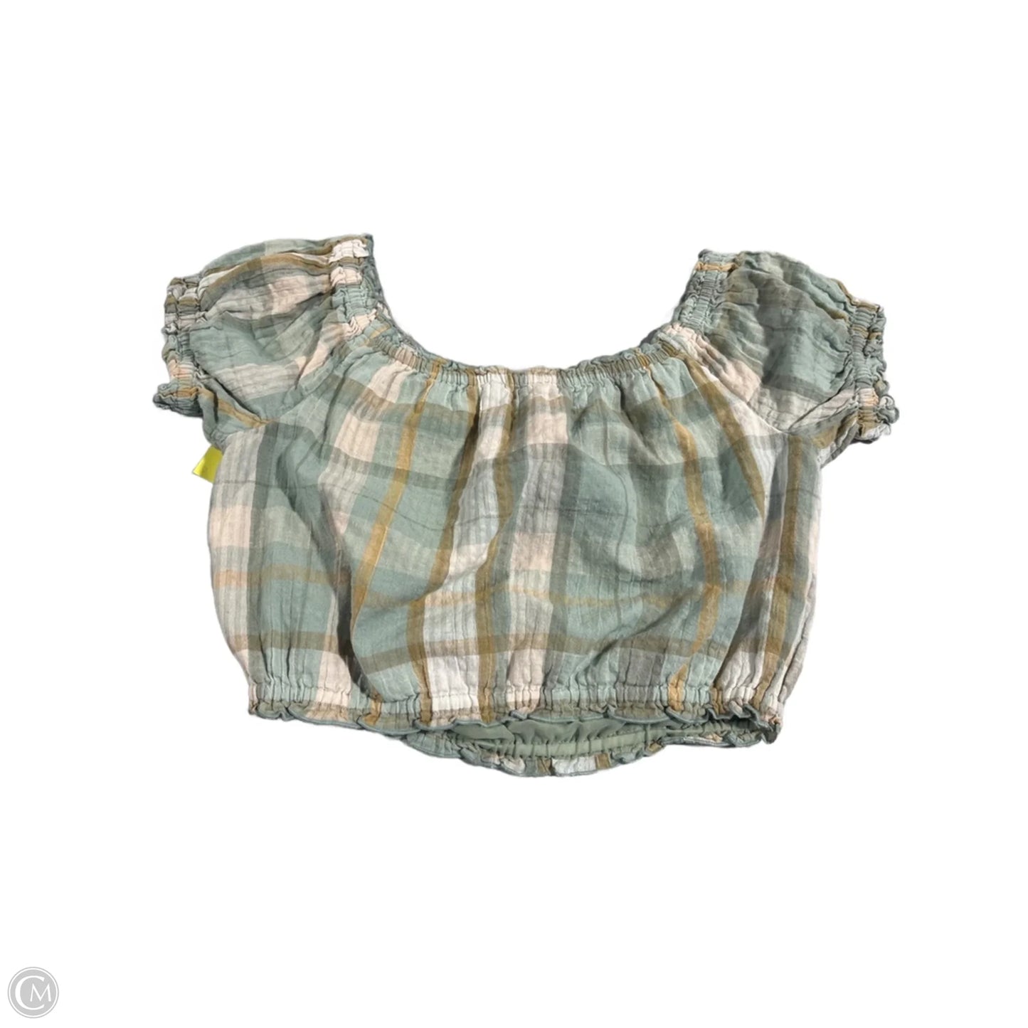 Top Short Sleeve By American Eagle In Green, Size: Xs