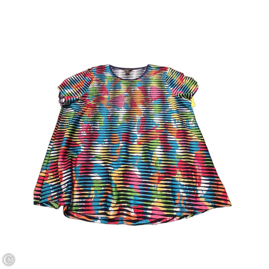 Top Short Sleeve By Multiples In Multi-colored, Size: 2x