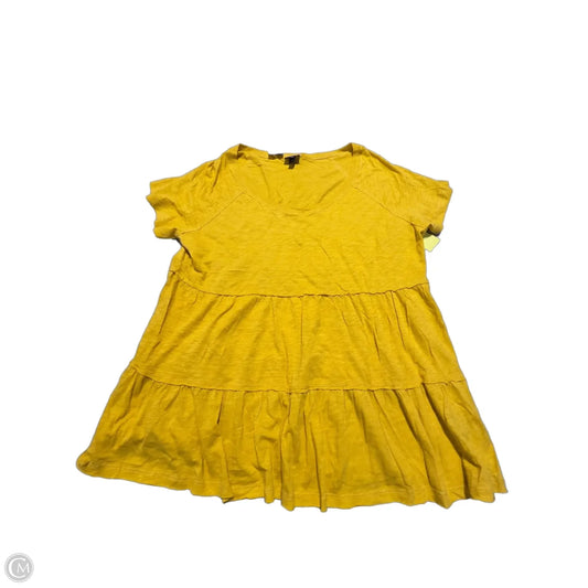 Top Short Sleeve By Torrid In Yellow, Size: 2x