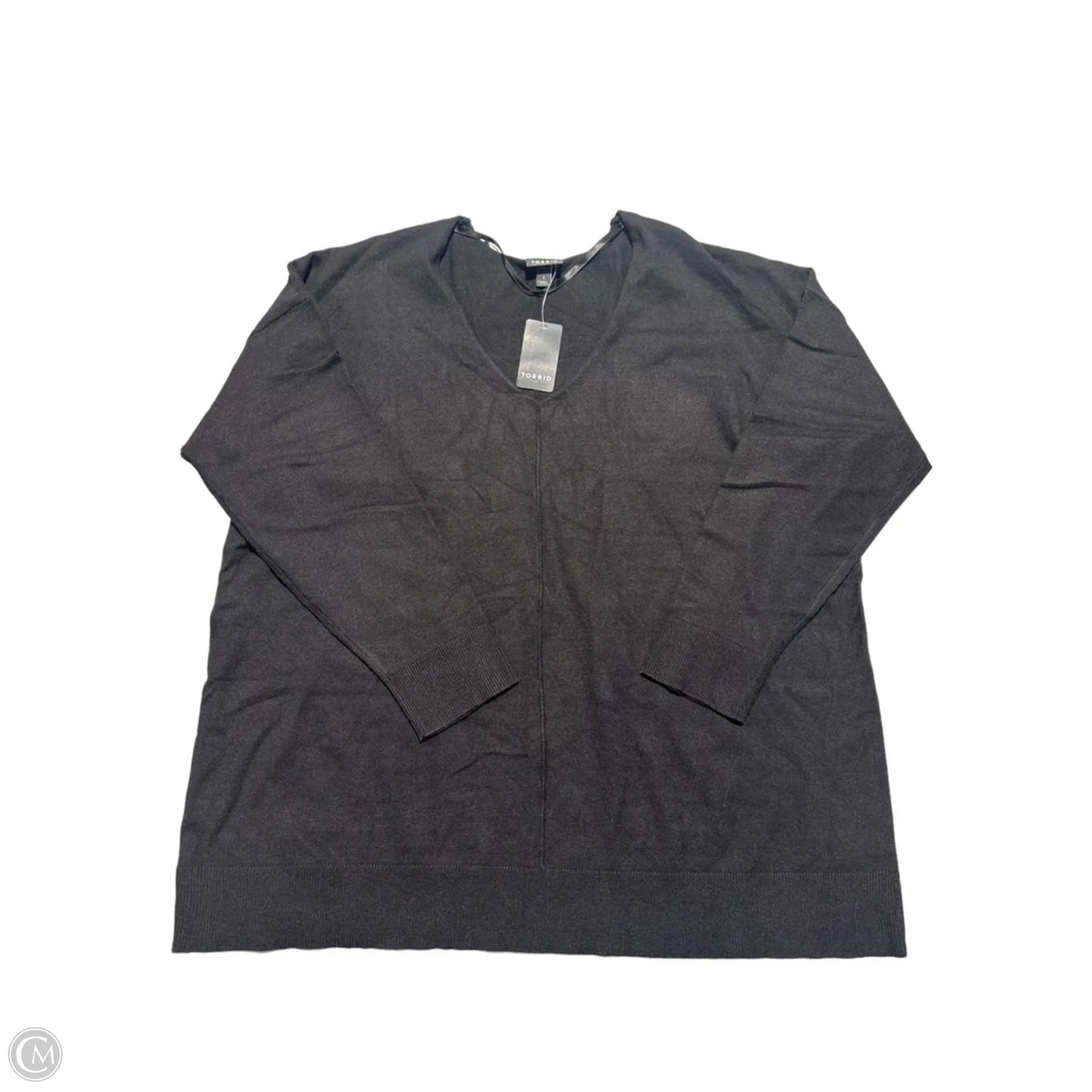 Top Long Sleeve By Torrid In Black, Size: 1x