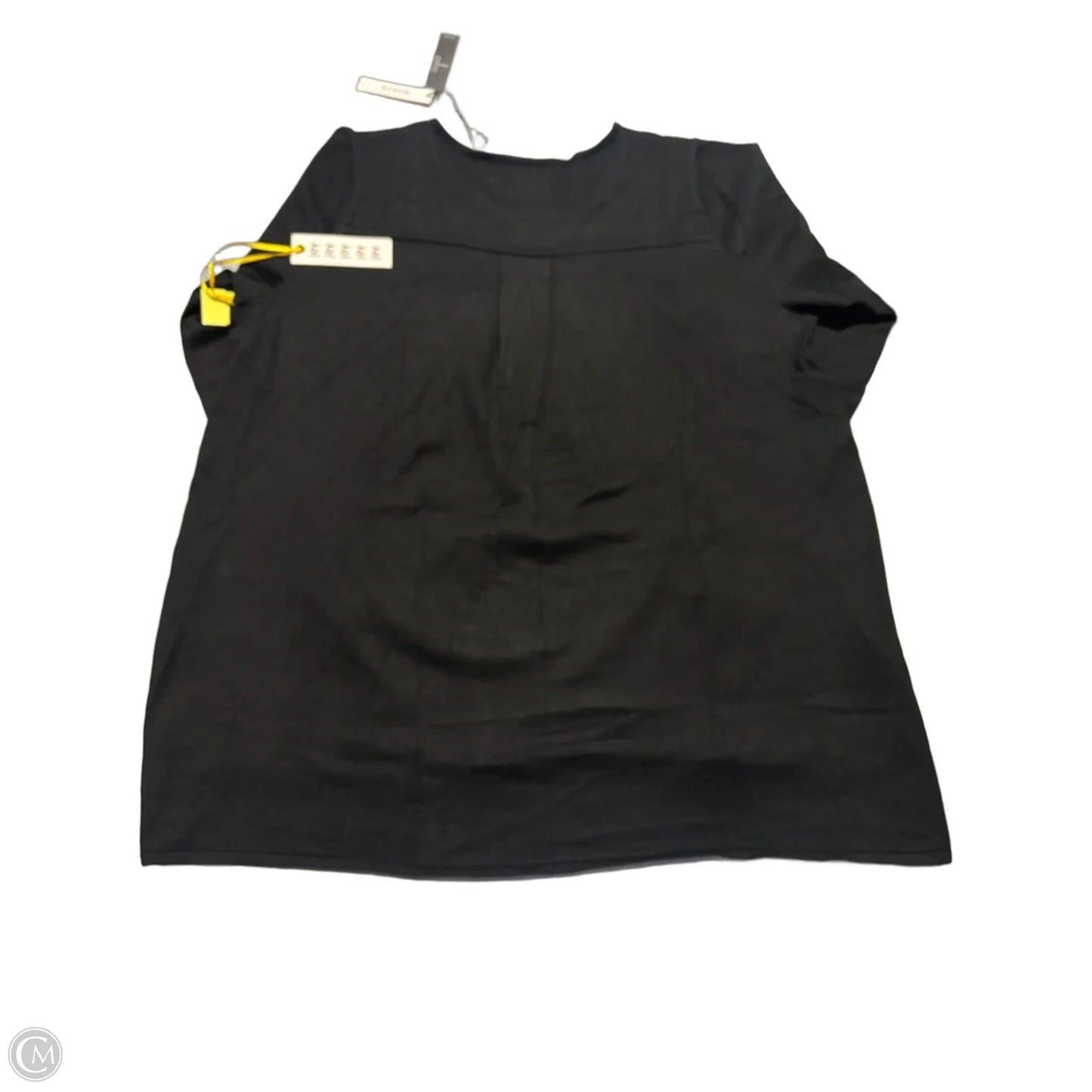 Top Long Sleeve By Tahari In Black, Size: 2x