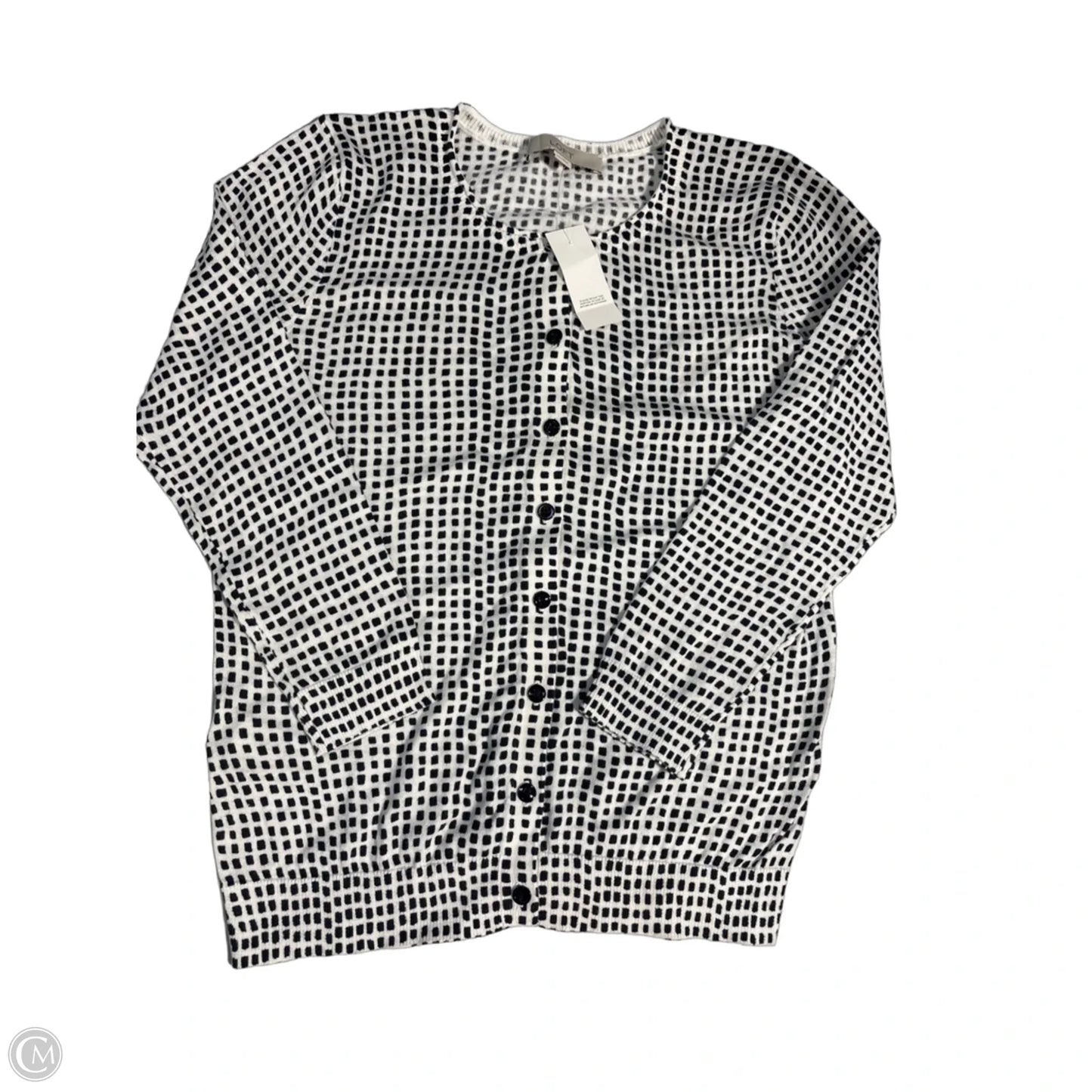 Top 2pc 3/4 Sleeve By Loft In Black & White, Size: Xs
