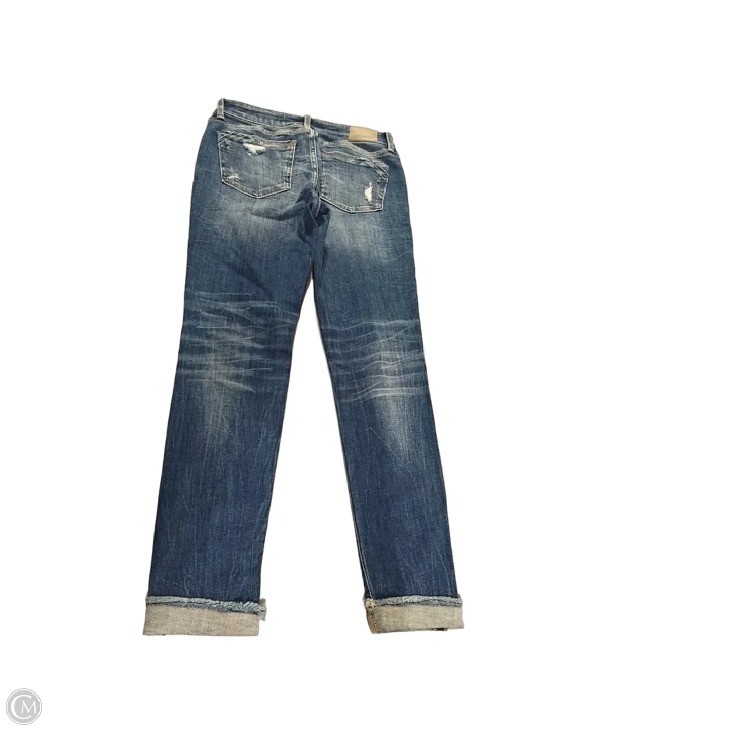 Jeans Skinny By Buckle Black In Blue, Size: 6