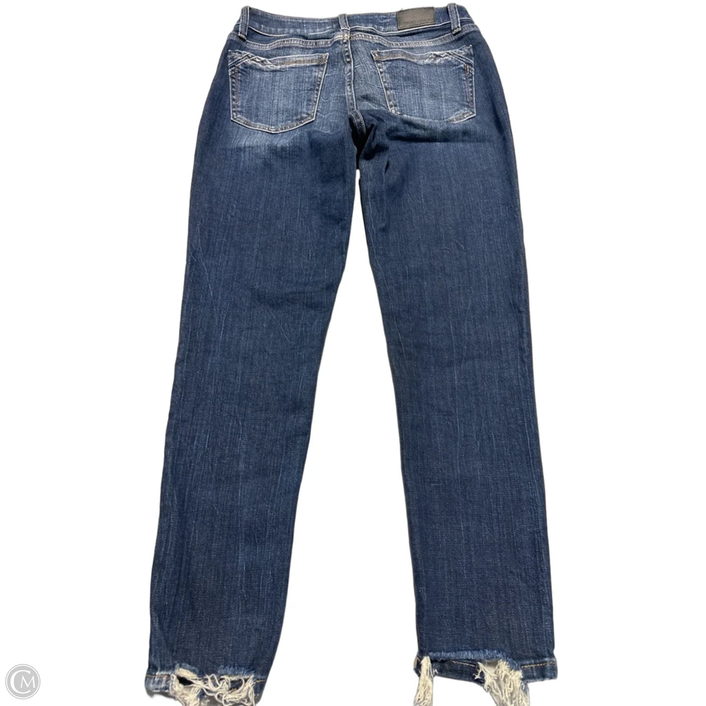 Jeans Skinny By Buckle Black In Blue, Size: 6