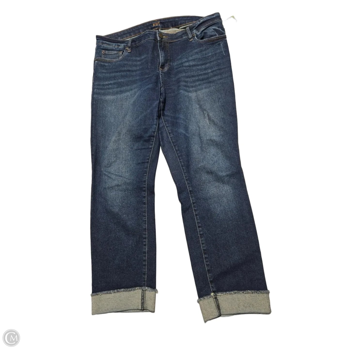 Jeans Skinny By Kut In Blue Denim, Size: 14