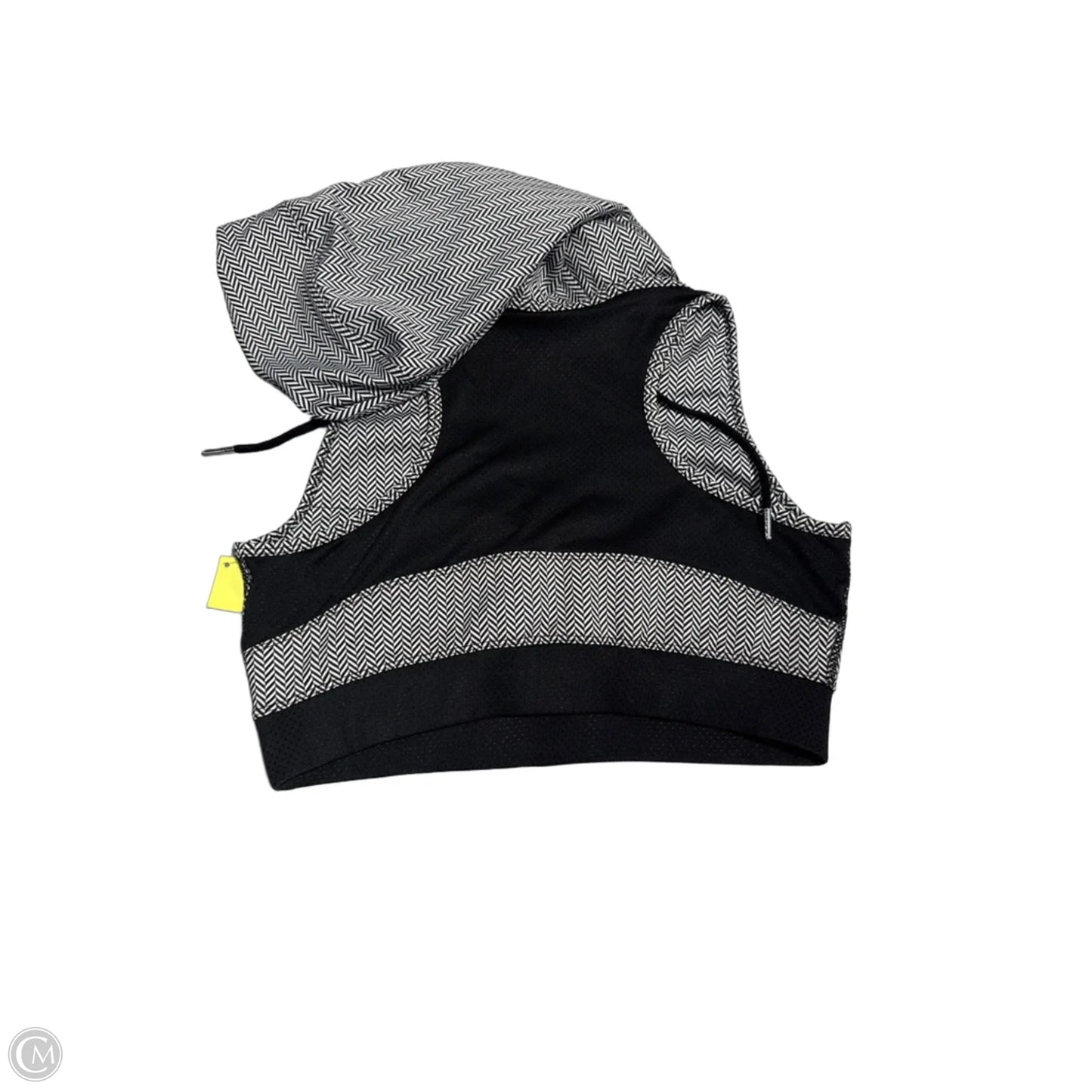 Athletic Bra By Reflex In Black & White, Size: L