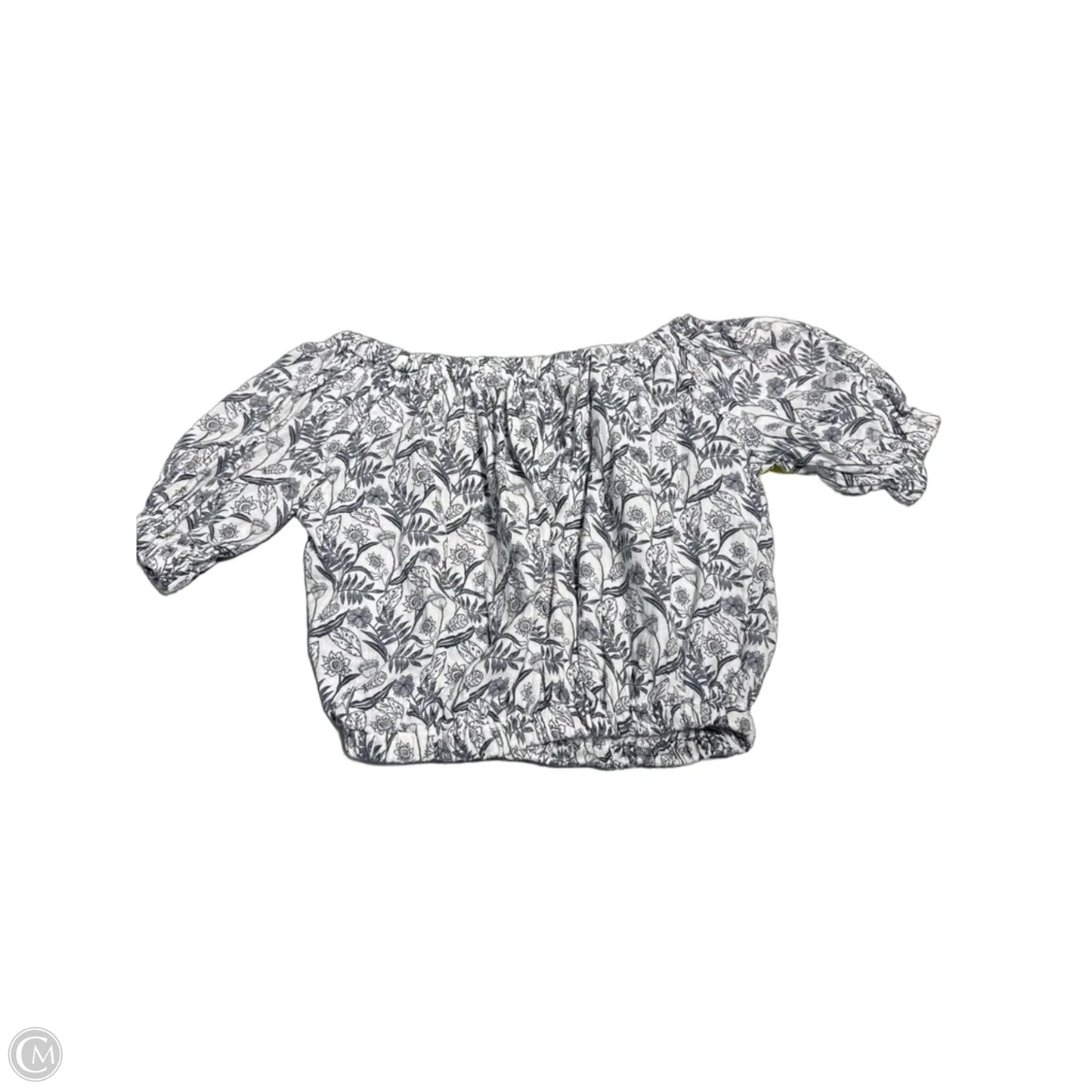 Top Short Sleeve By Cupcakes And Cashmere In Black & White, Size: M