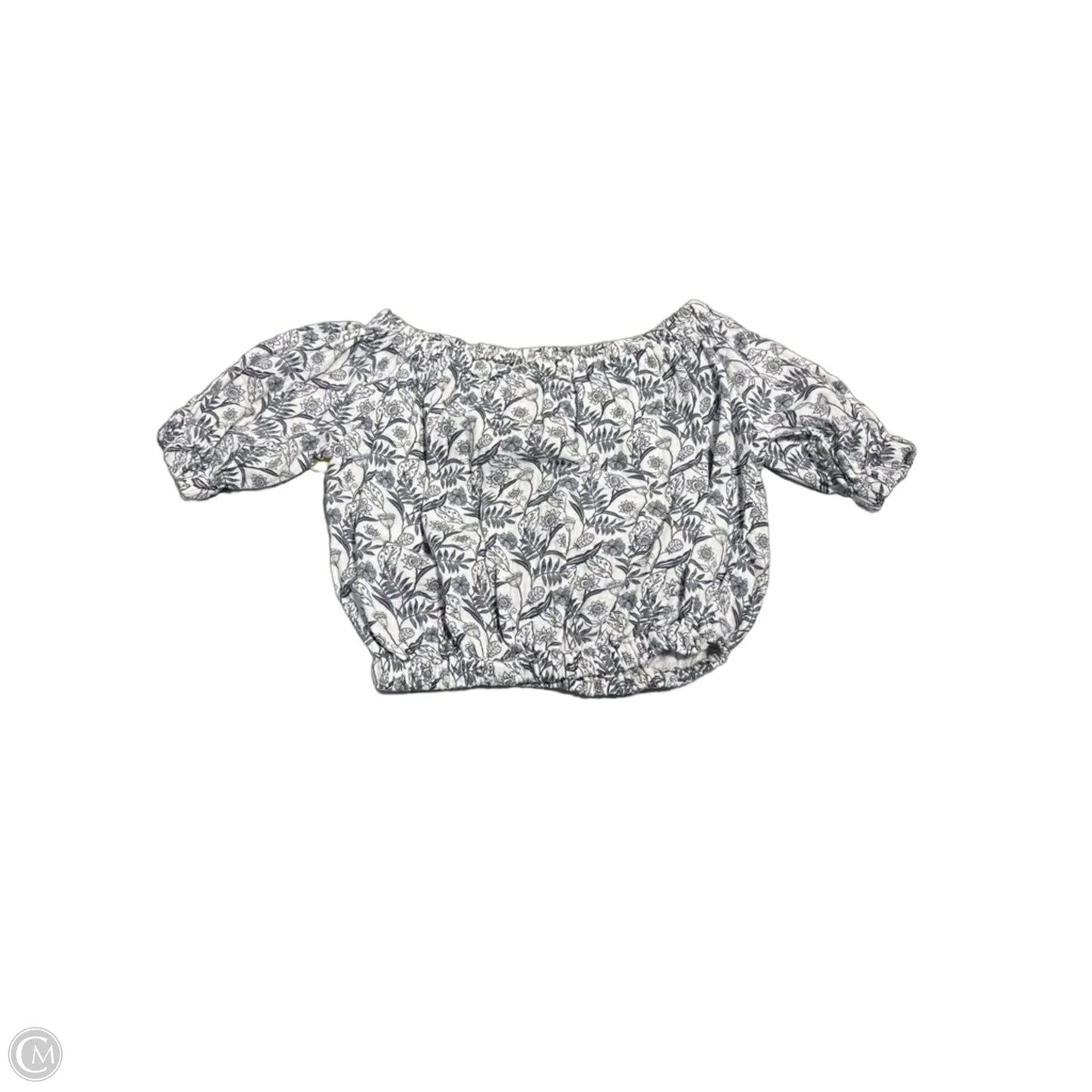 Top Short Sleeve By Cupcakes And Cashmere In Black & White, Size: M