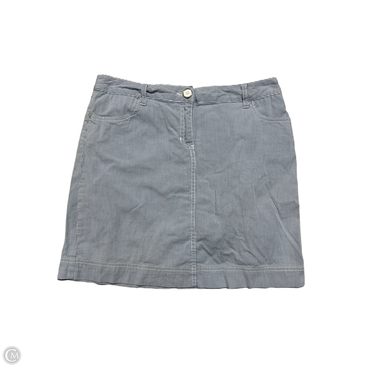 Skort By Karen Scott In Blue & White, Size: 6p